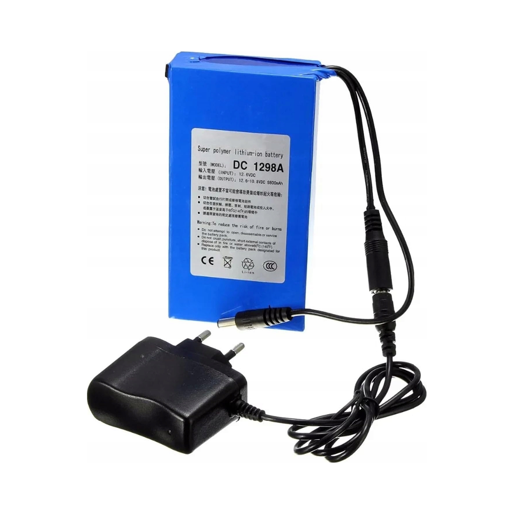 Akumulátor 12V Li-Ion 6800MAH Univerzální sada pro kostýmy medvídků