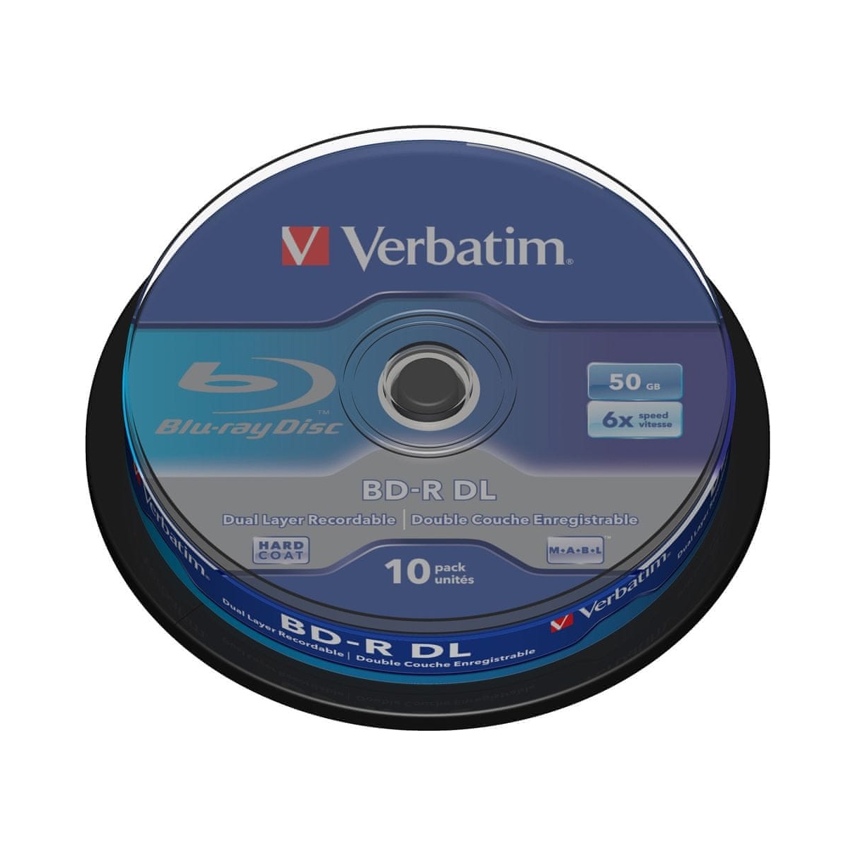 Płyty Bd-r Verbatim 50 Gb Sl DataLife Cake 10