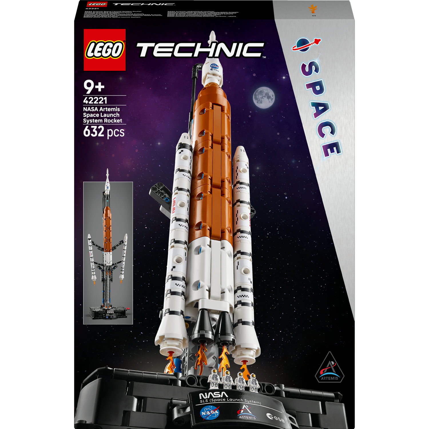 LEGO Technic 42221 Rakieta SLS NASA Artemis, klocki
