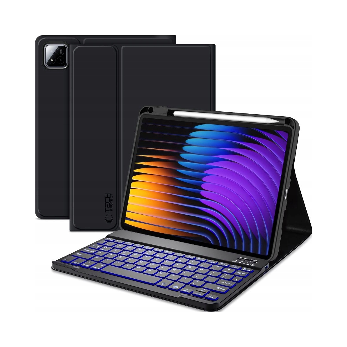Tech-Protect Keyboard pouzdro s klávesnicí na Xiaomi Pad 7 Pro, černé