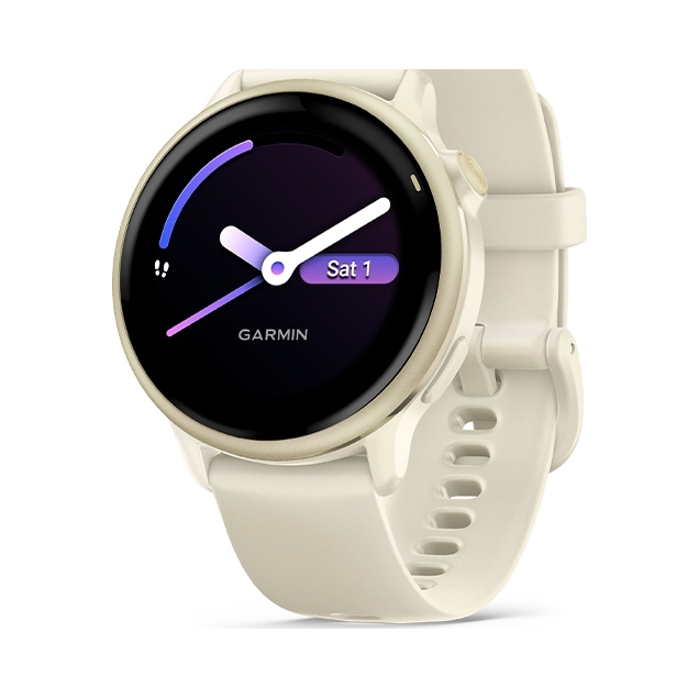Smart hodinky Garmin Vivoactive 6 42mm Lunar Gold s režimom pre invalidný