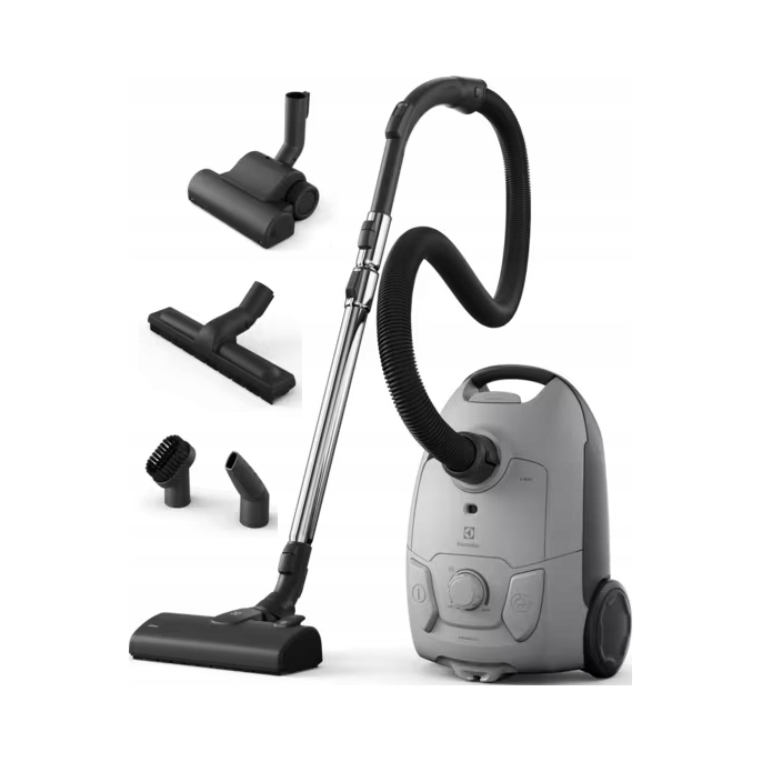 Odkurzacz workowy Electrolux 650 W srebrny/szary 3 l zmywalny filtr