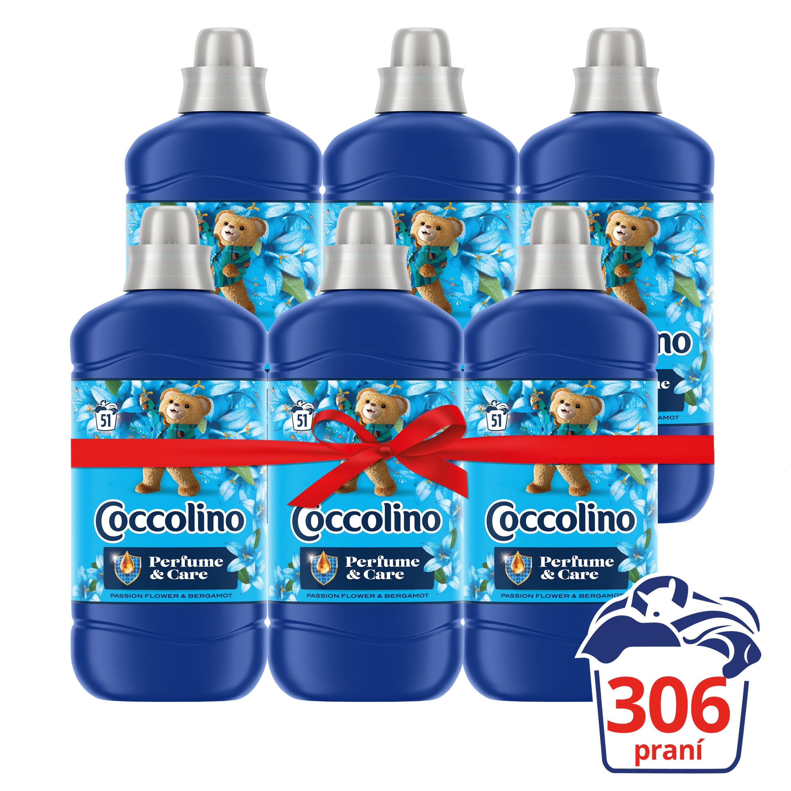Levně Coccolino aviváž Passion Flower 7,65l (306 praní)