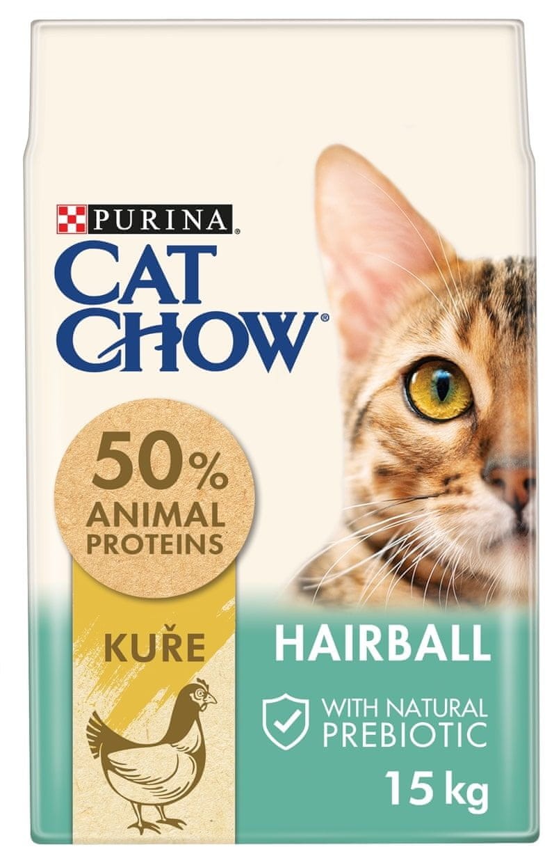 Levně Purina Cat Chow Purina Cat Chow Speciální péče Hairball Control 15 kg