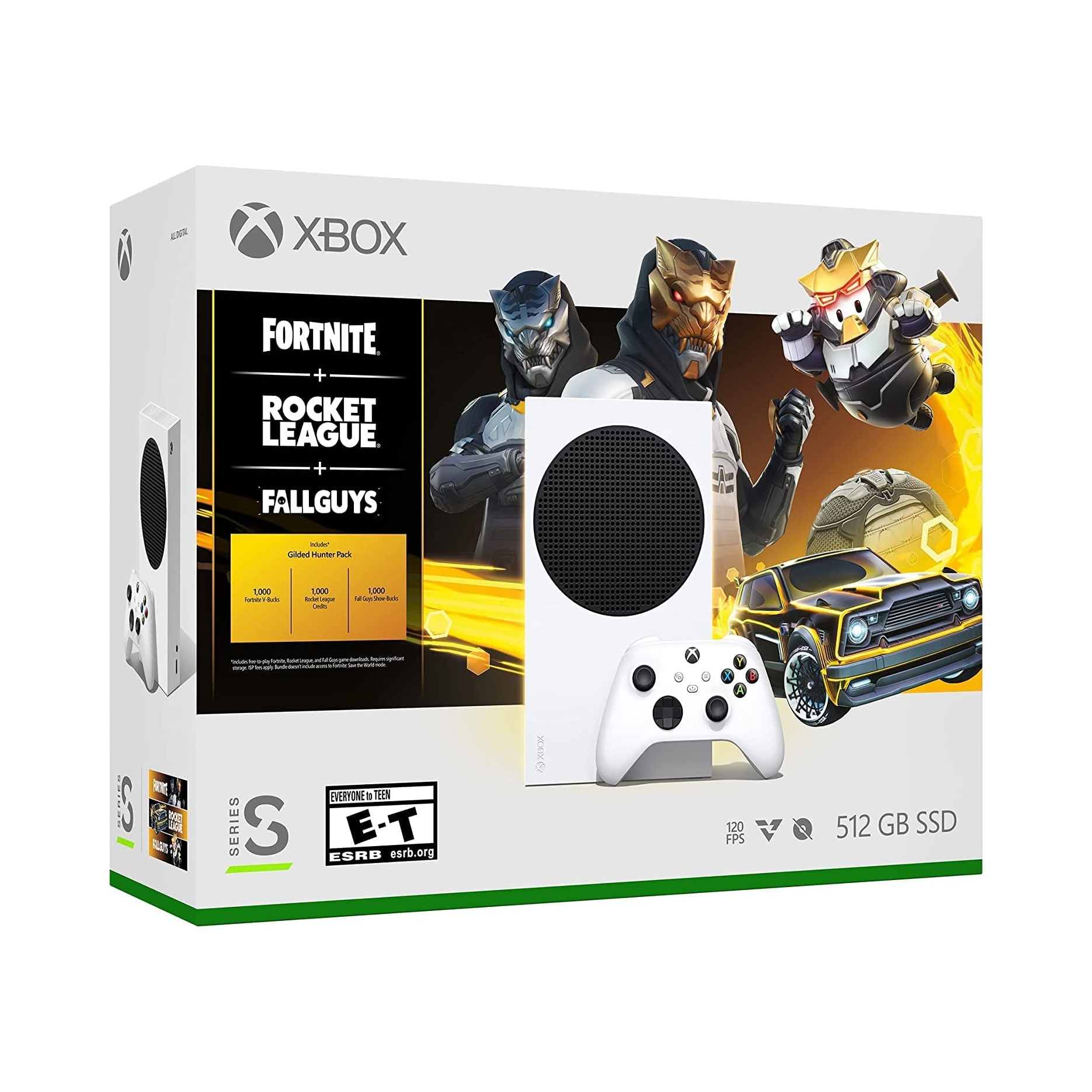 Konsola do gier Microsoft Xbox Series S 512 GB biały + 3 gry