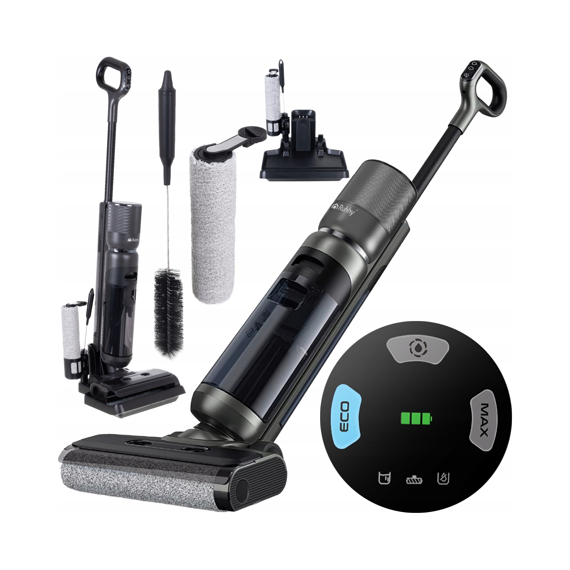 Bezdrôtový Mop Vysávač S Elektrickou Kefa Samočistiaci 200W Sada