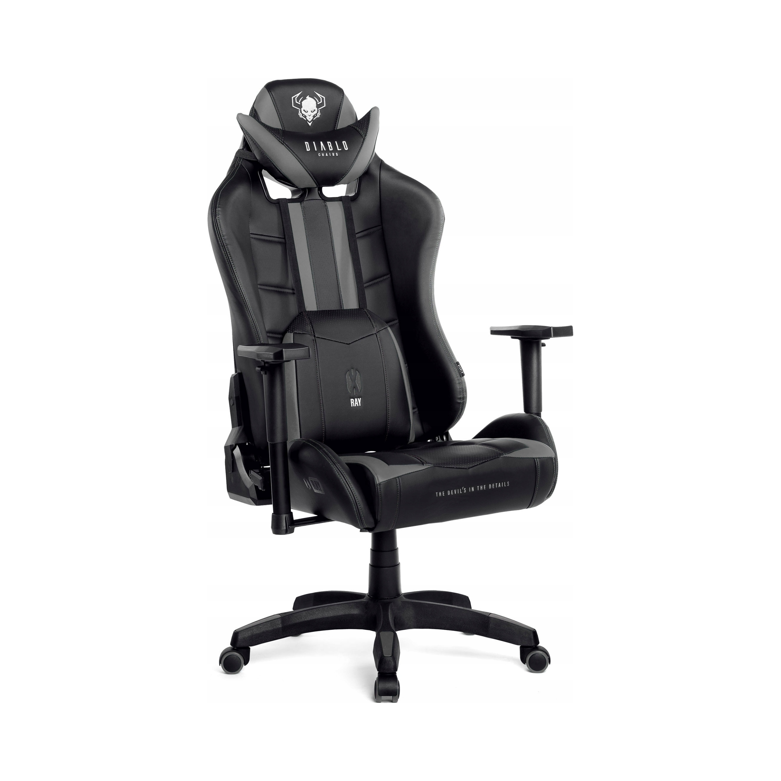 Fotel gamingowy Diablo Chairs X Ray 2.0 Normal Size Czarno szary