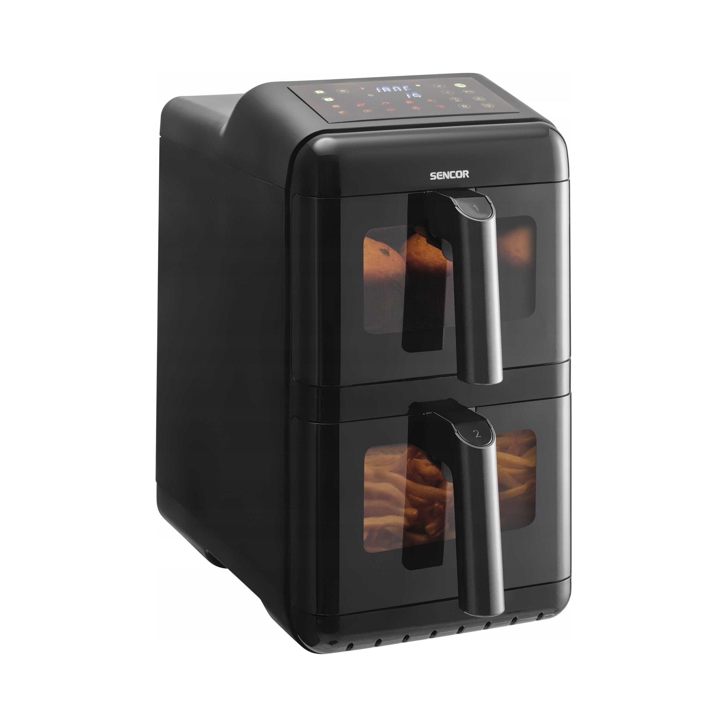Air Fryer Frytkownica Beztłu. 2-Poziomy 11,6L 3000W 10 pr. Sencor SFR1250BK