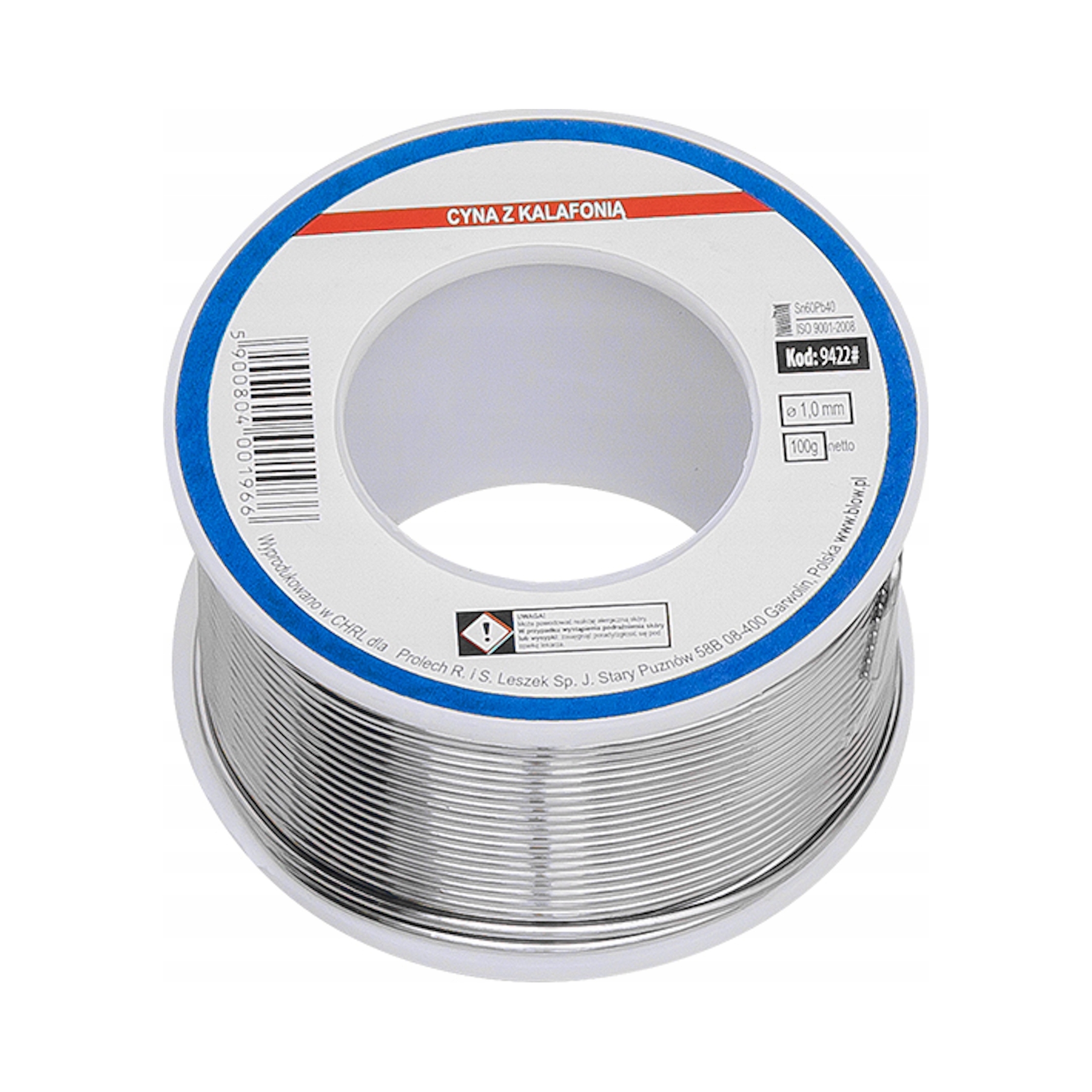 Cyna Tinol 1,0 mm 100g Sn60Pb40 spoiwo lutownicze