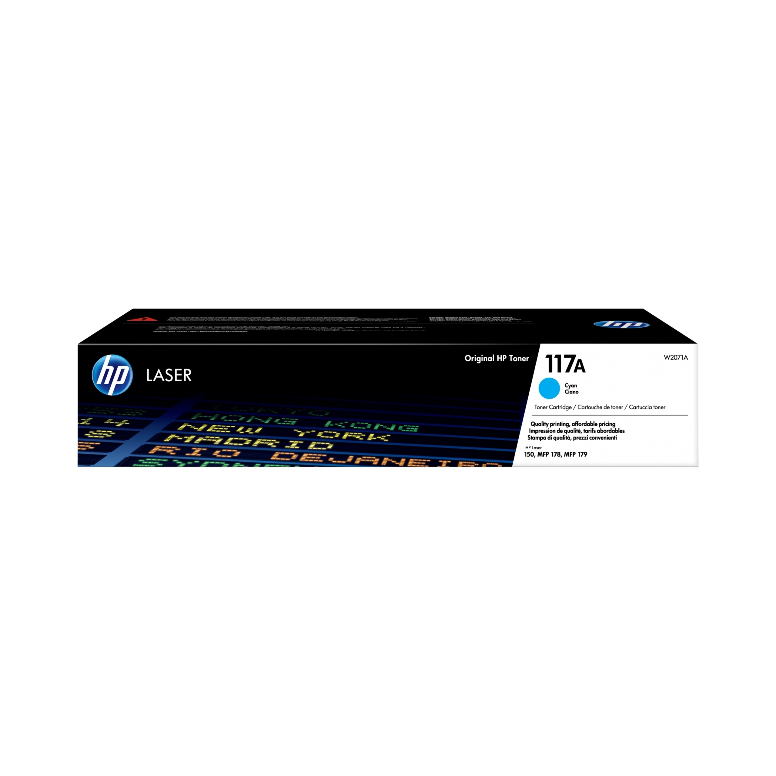 Toner Hp 117A W2071A azúrový, originálny, výdrž 700 strán