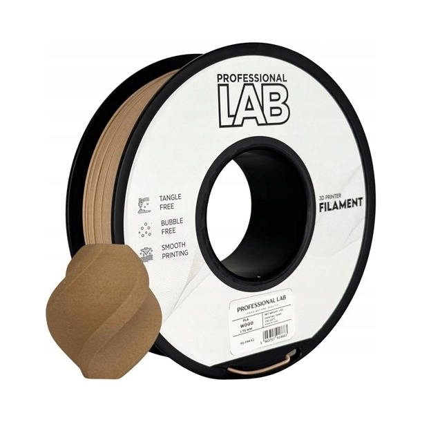 Filament Pla drewno 1,75mm 1kg Profesjonalne laboratorium