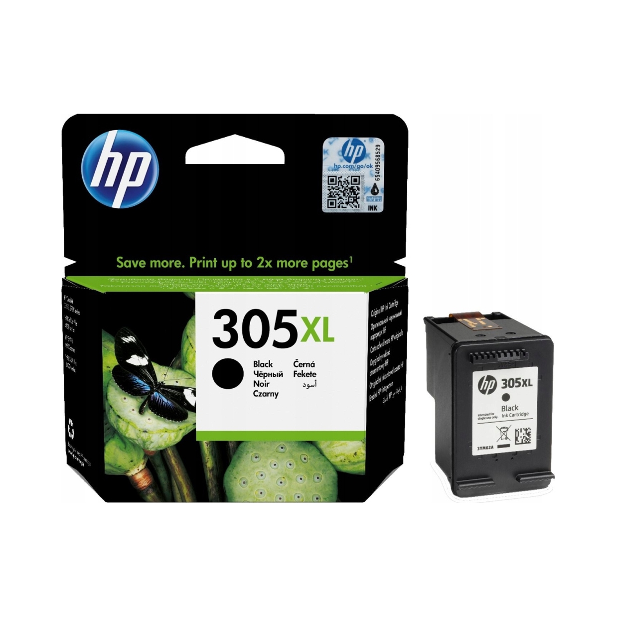 Tusz Hp 305XL black do 240str. Instant Ink