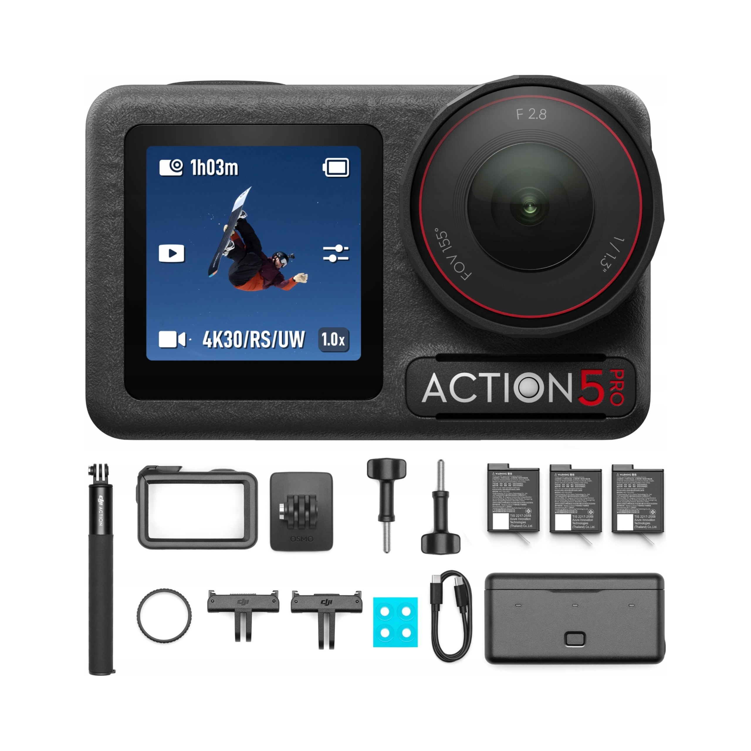Športová kamera Dji Osmo Action 5 Pro Adventure Combo 4K Uhd