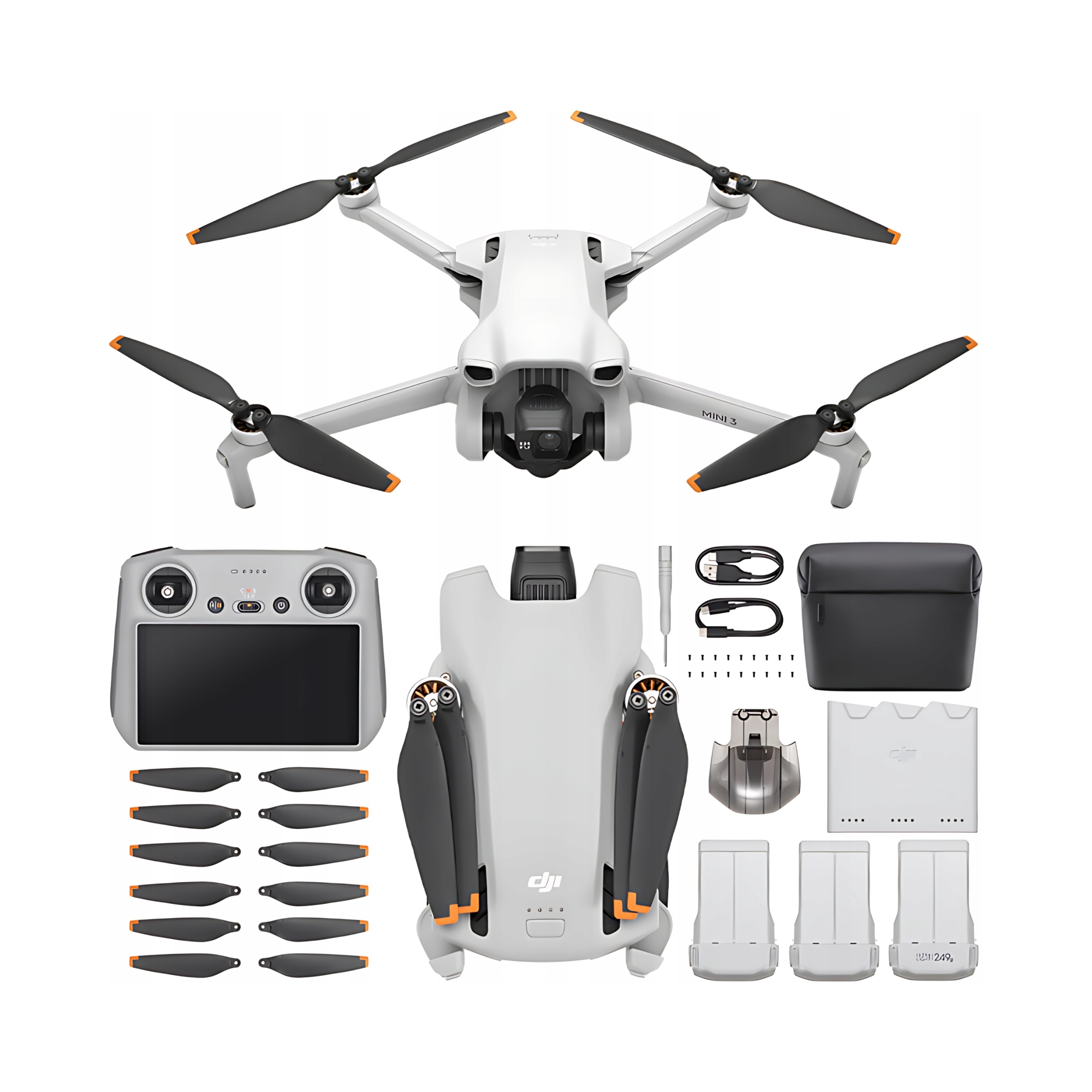 Dron Dji Mini 3 Fly More Combo Fmc (dji Rc) Kamera 4K Cmos Hdr Kontroler Rc
