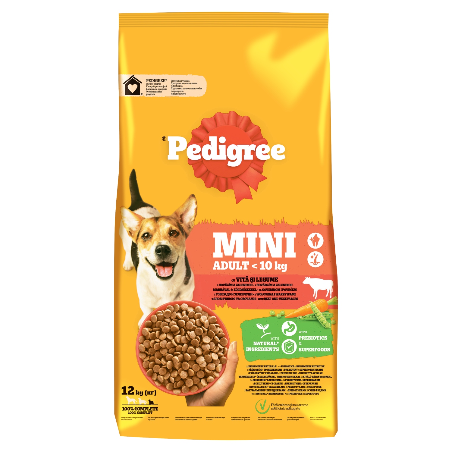 Levně Pedigree Adult Mini s hovězím masem a zeleninou 12kg