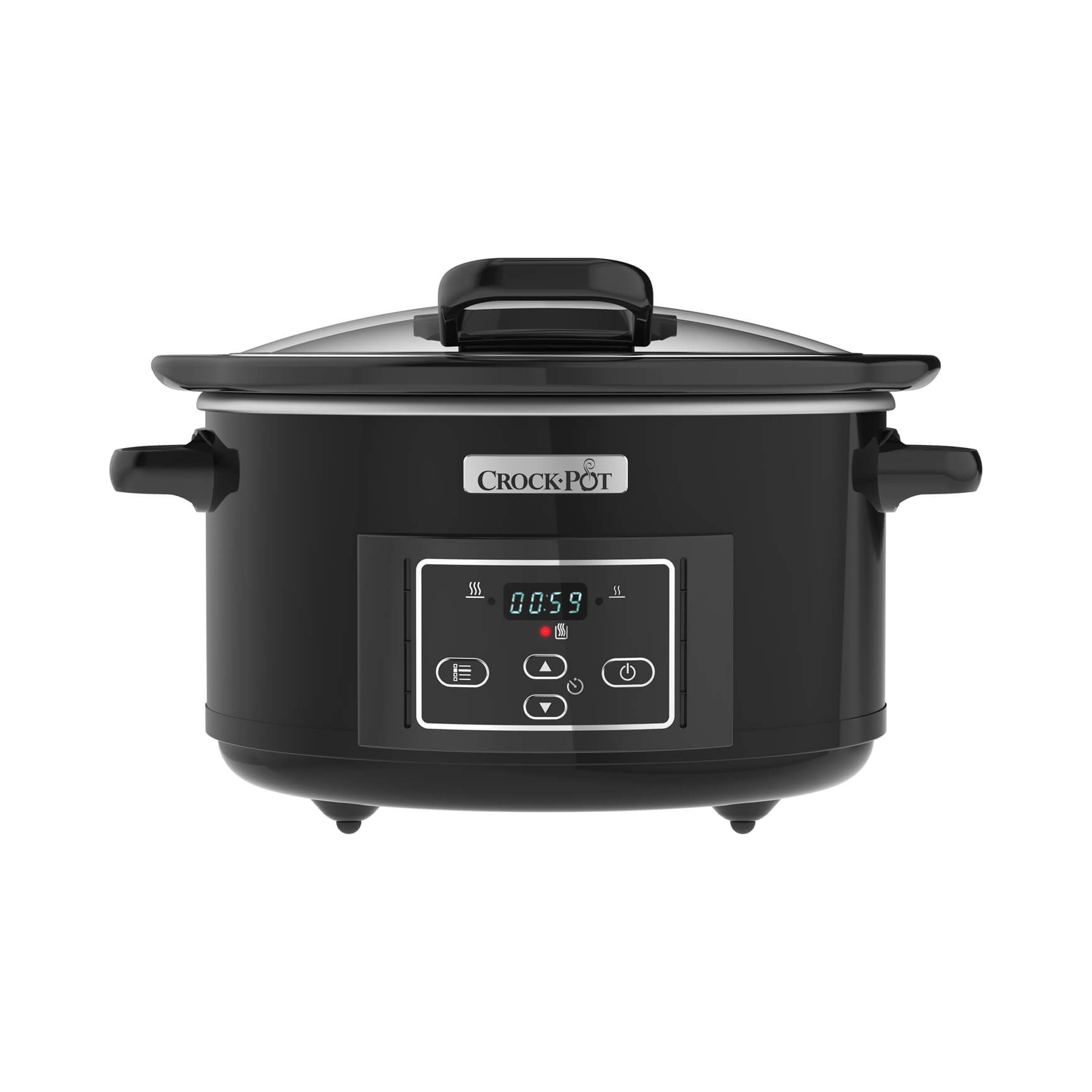 CrockPot Pomalý hrniec 4,7 l čierny, časovač CSC052X