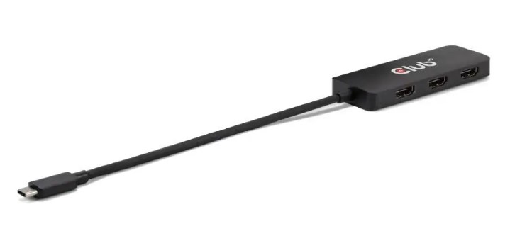 Hub Club3D Mst Usb-c až 3xHDMI Single: 8K30Hz Triple: 4K60Hz