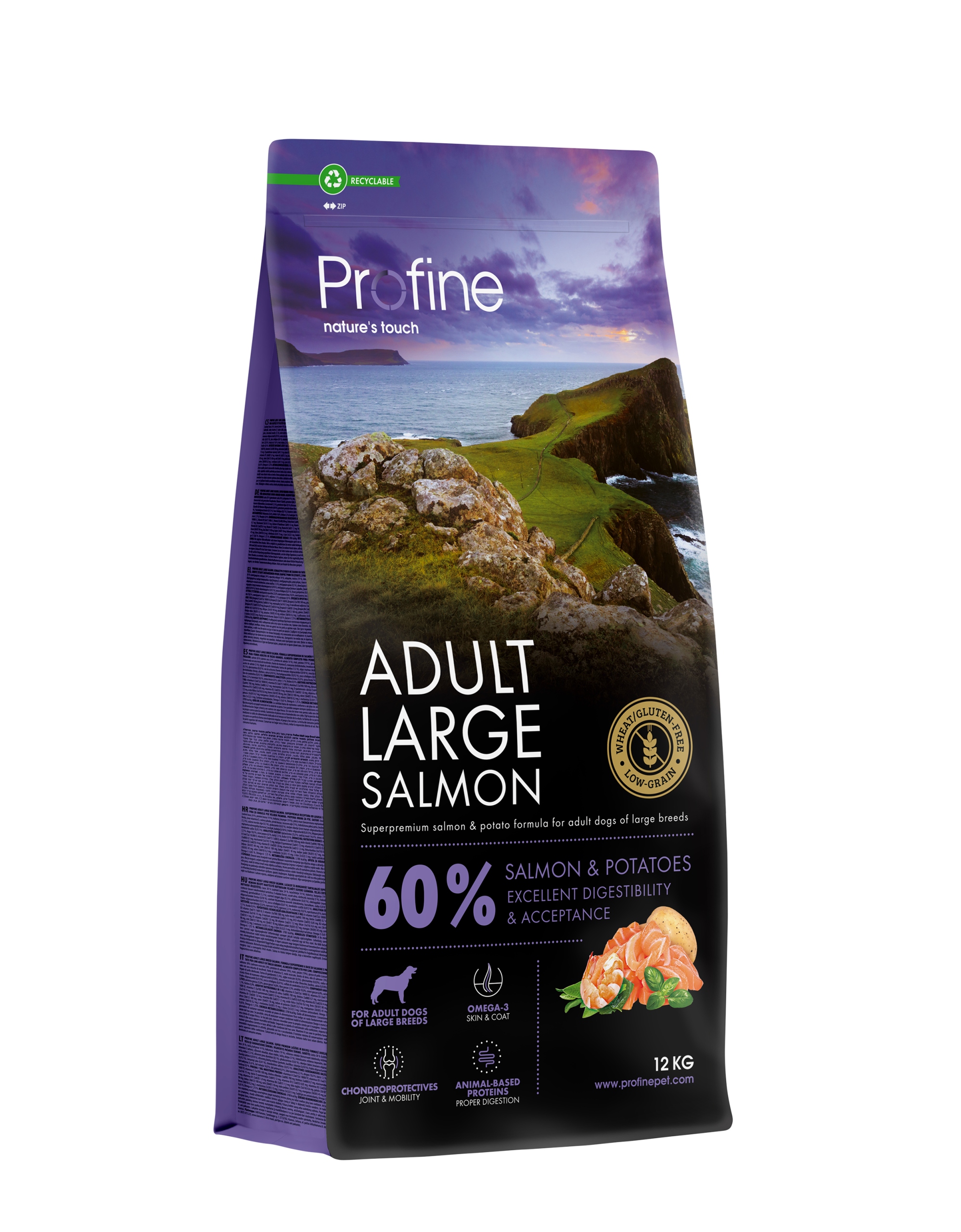 Levně Profine Dog Dry Adult Large Salmon 12 kg