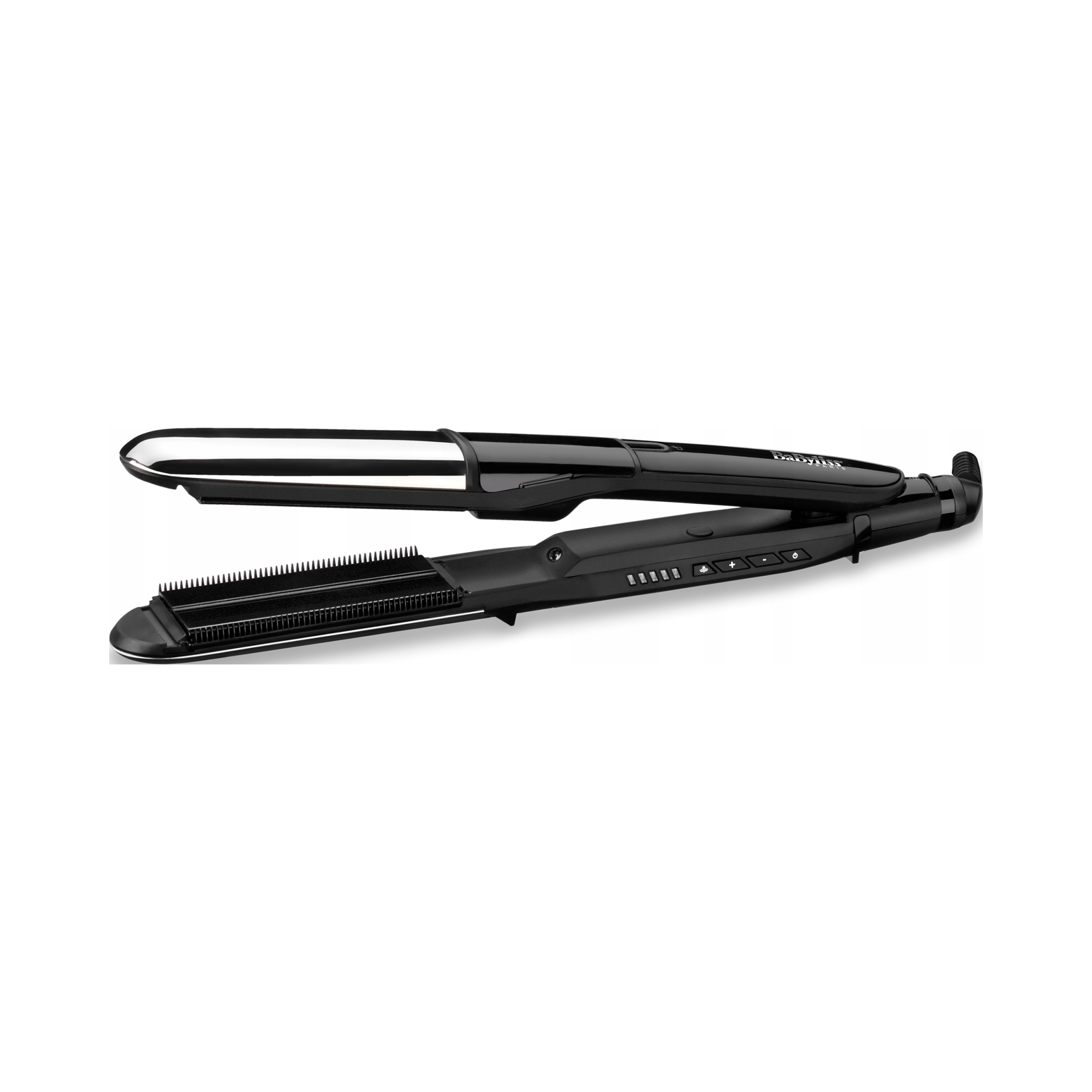 Žehlička na vlasy BaByliss Steam Shine Styler ST496E s ionizáciou, čierna