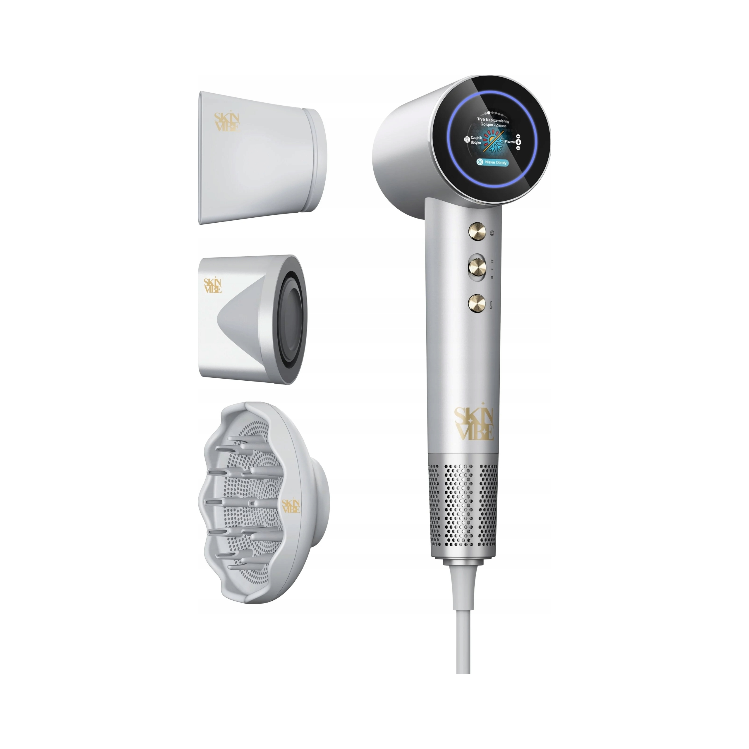 SkinVibe Aurea Family X Plasma SV-001SL Jonizacja Dyfuzor Zimny nawiew 1600W 2 prędkości 4 temperatury