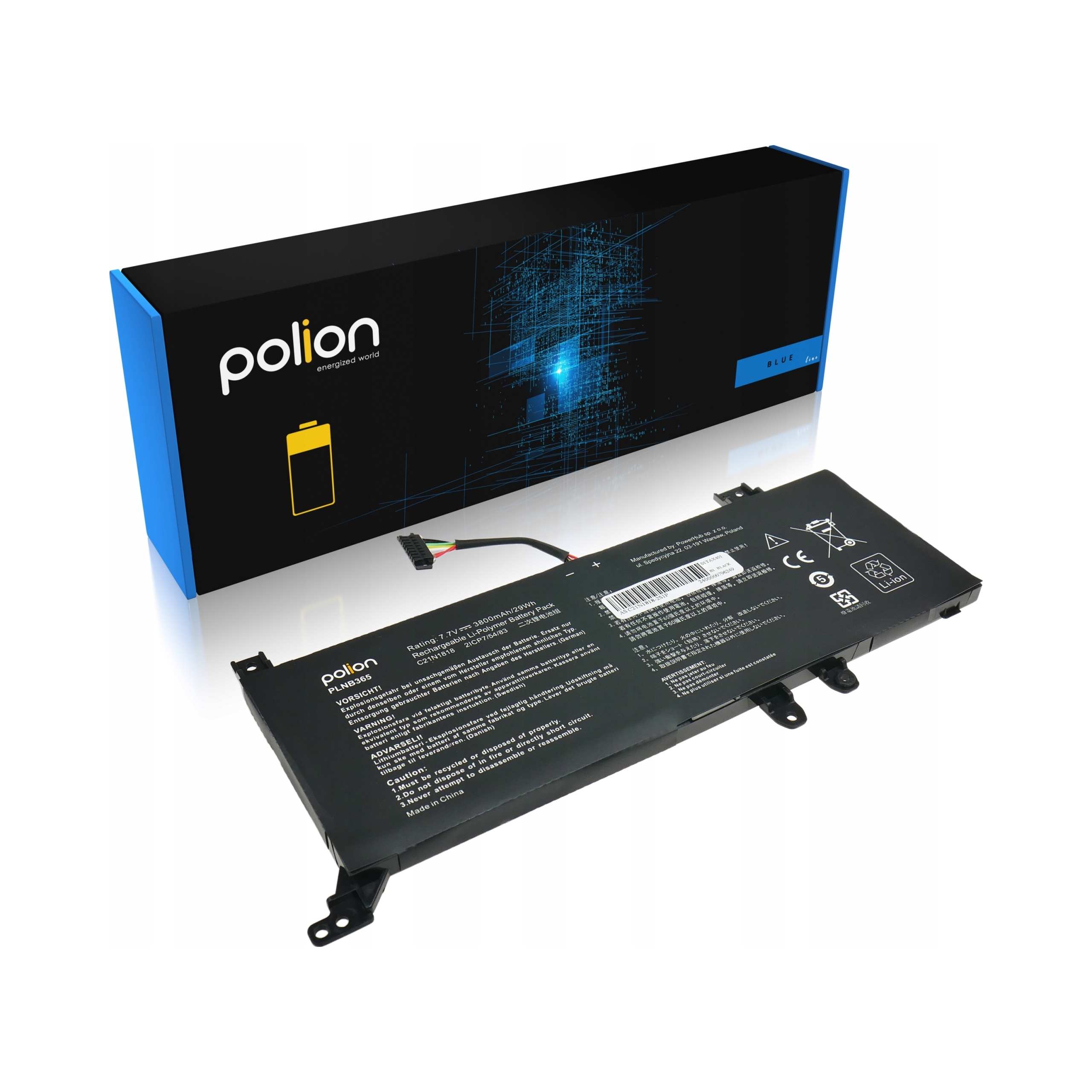 Lítium-polymérová batéria do notebookov Asus 3800 mAh Polion