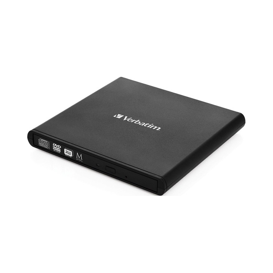 Verbatim Slimline CD/DVD dysk optyczny Dvd-rw Czarny