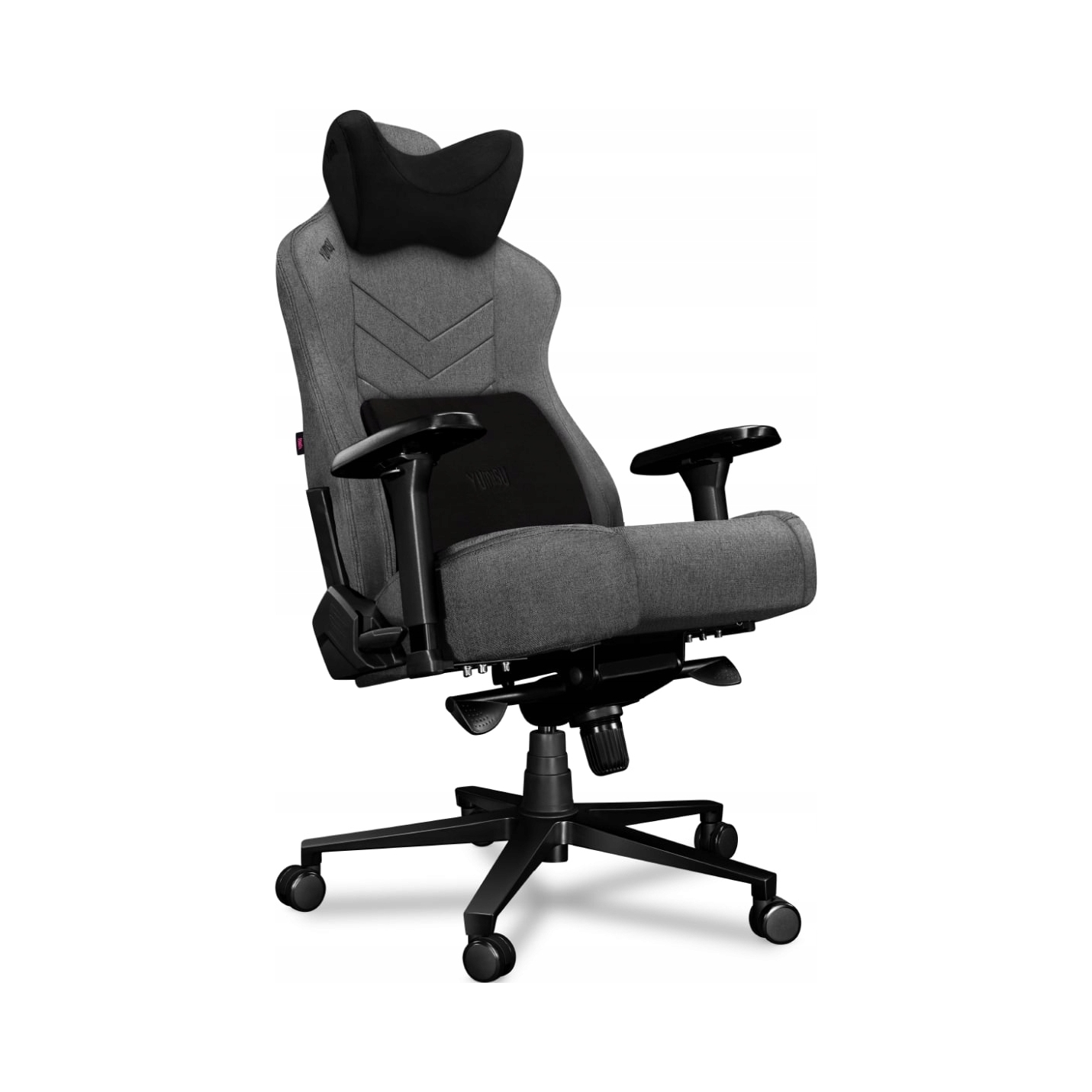 Fotel gamingowy Yumisu 2053 (Jasnoszaro Czarny) Tkanina