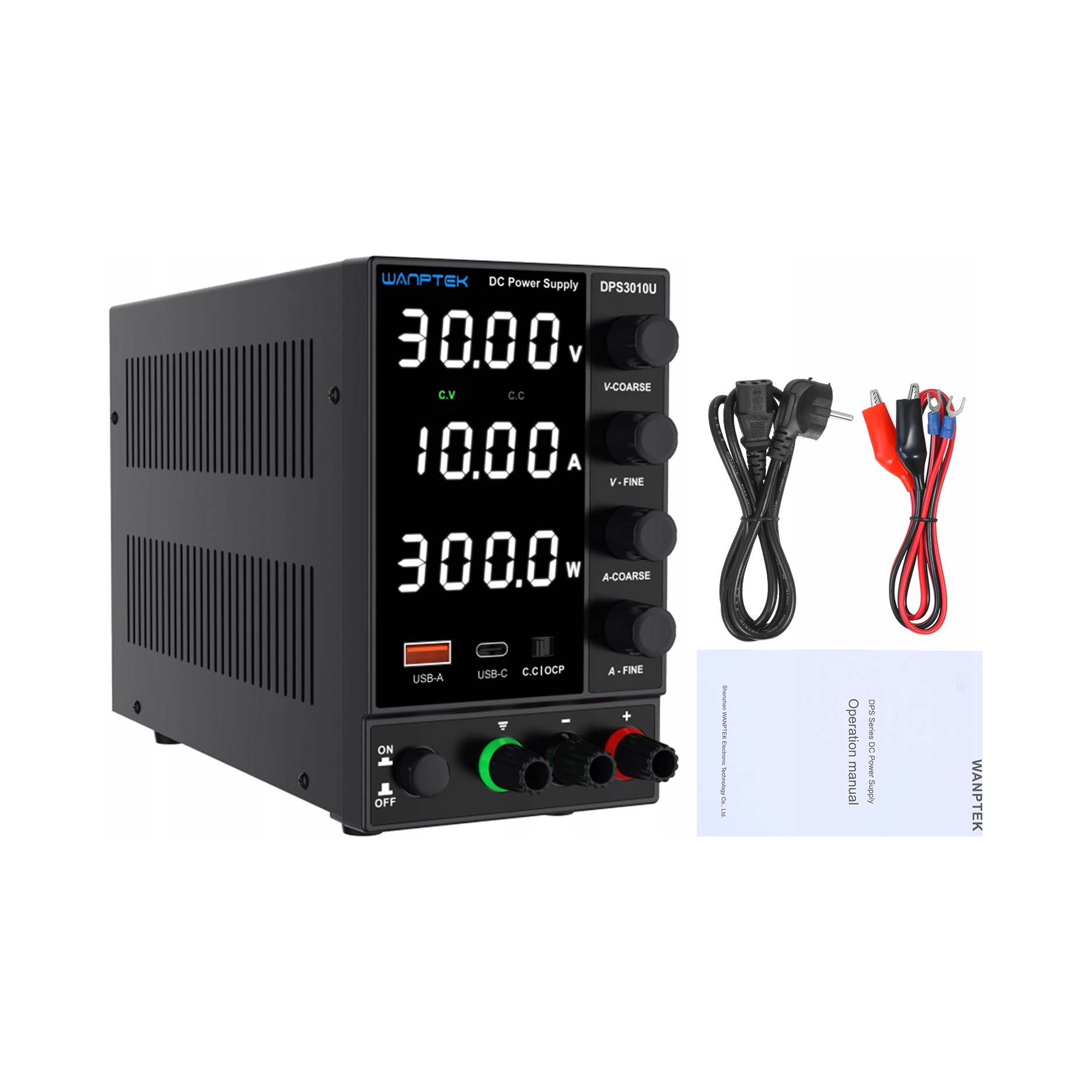 Laboratórny Napájací Zdroj Wanptek DPS3010U 0-30V 0-10A 300W