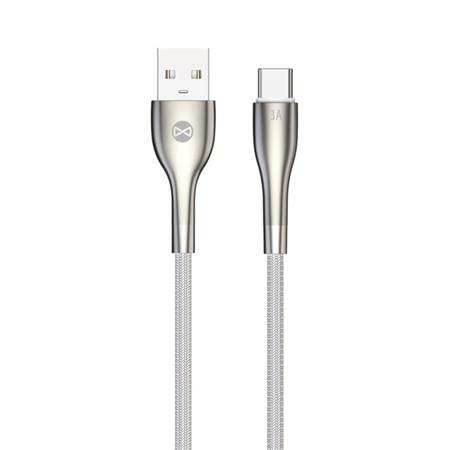 Forever kabel Sleek Usb Usb- C 1,0 m 3A biały Forever
