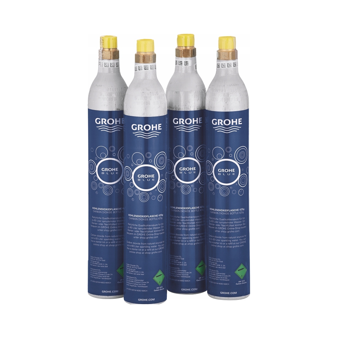 Startovací sada bombiček CO2 Grohe Blue 425 g, 4 ks