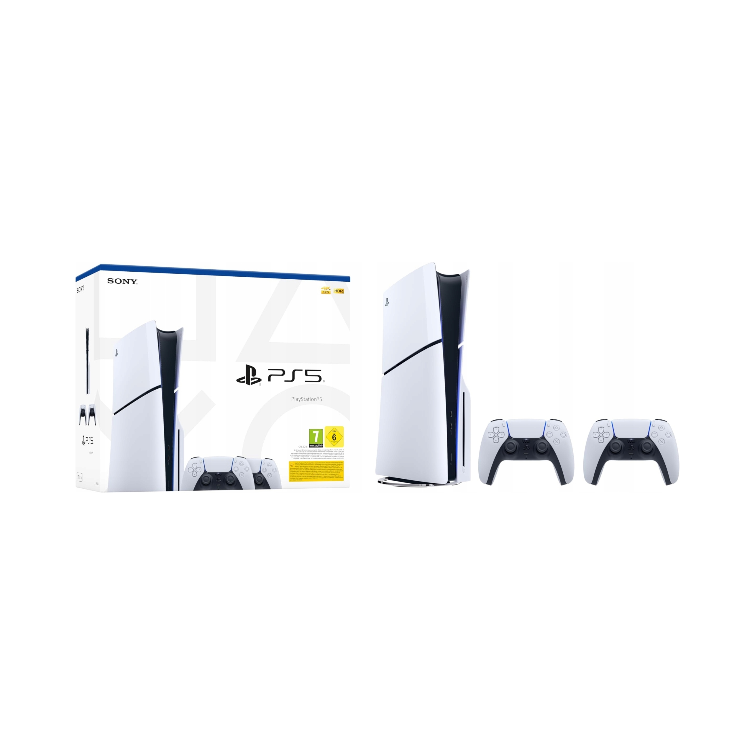 Konsola SONY PlayStation 5 napęd + 2 pady DualSense PS5