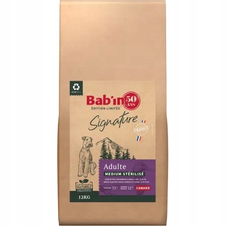 Bab'in Signature Medium Sterilized bohatá na kachnu pro střední psy 12 kg