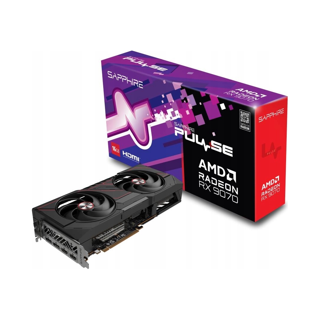 Karta graficzna Sapphire Pulse Radeon RX 9070 16GB GDDR6 (11349-03-20G)