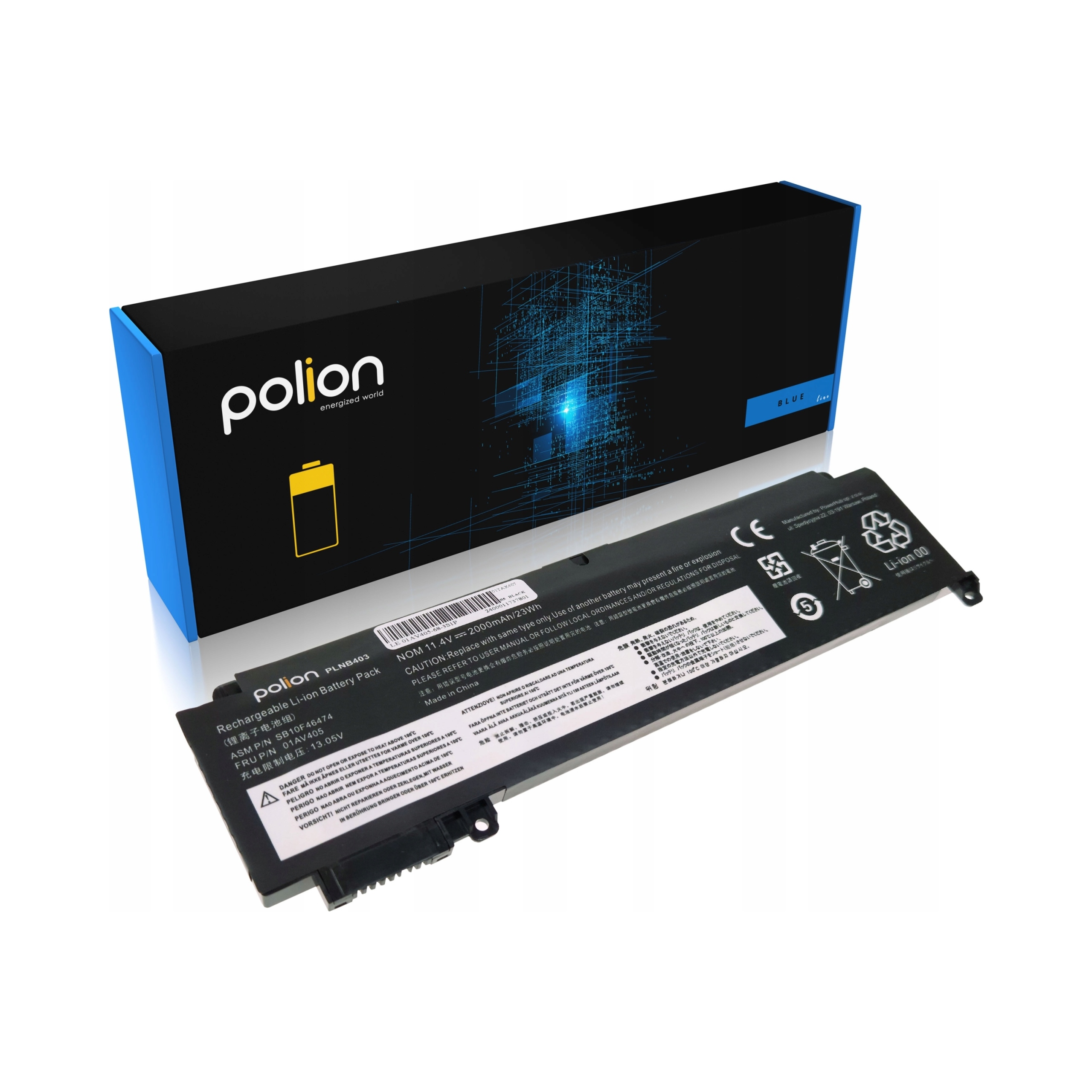 Batéria pre notebooky Ibm, Lenovo , lítium-polymérová 2000 mAh Polion