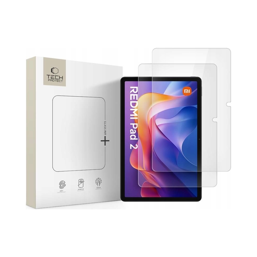 Szkło Hartowane Tech- Protect Glass Fit+ 2- Pack Xiaomi Redmi Pad 2 Se 0