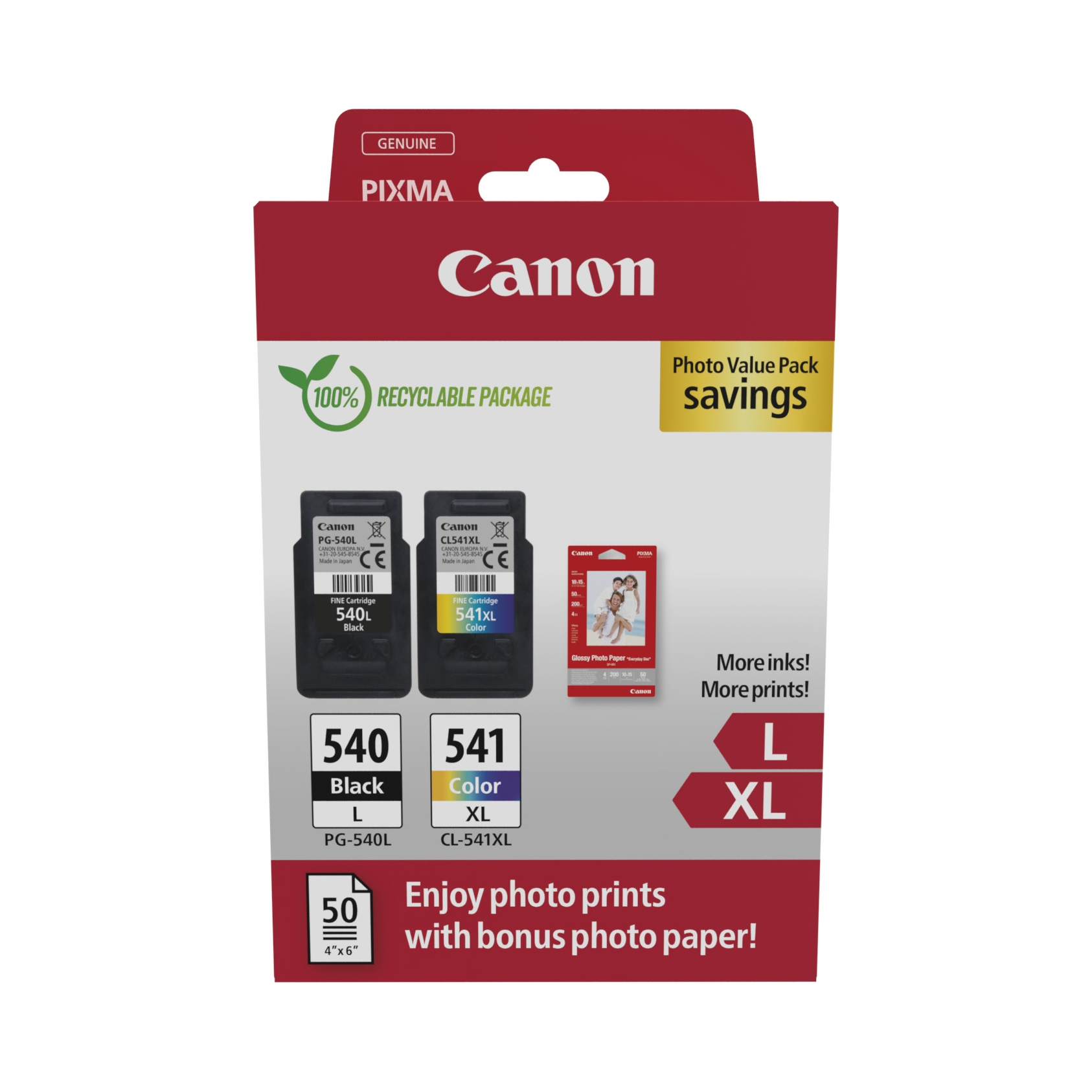 Súprava Canon Pg 540L/CL-541XL Photo Value Pack 5224B012 originálna