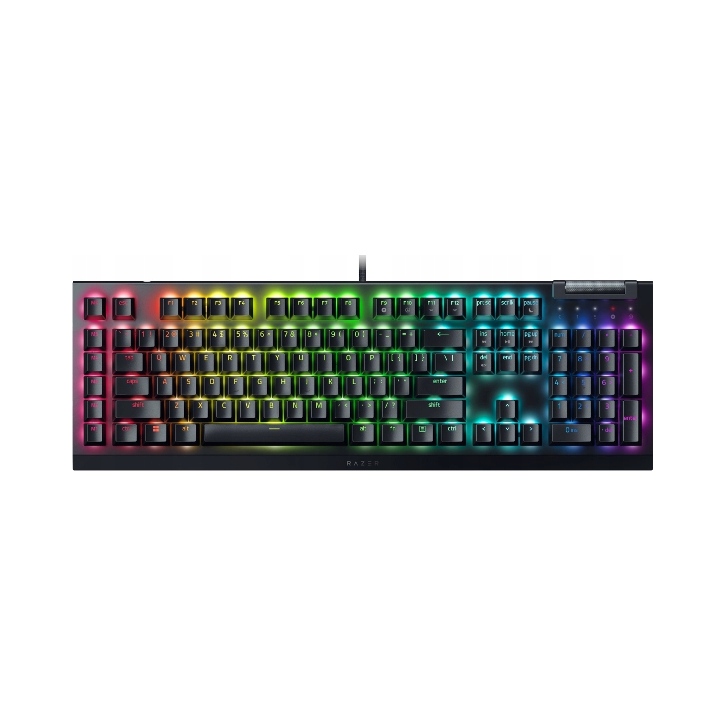 RAZER Klawiatura Gamingowa Przewodowa BlackWidow V4 X, układ US — 3