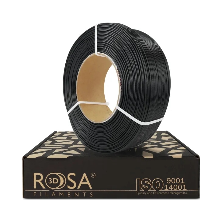 Filament ReFill PCTG+10GF Rosa3D Black Czarny 1kg 1,75mm