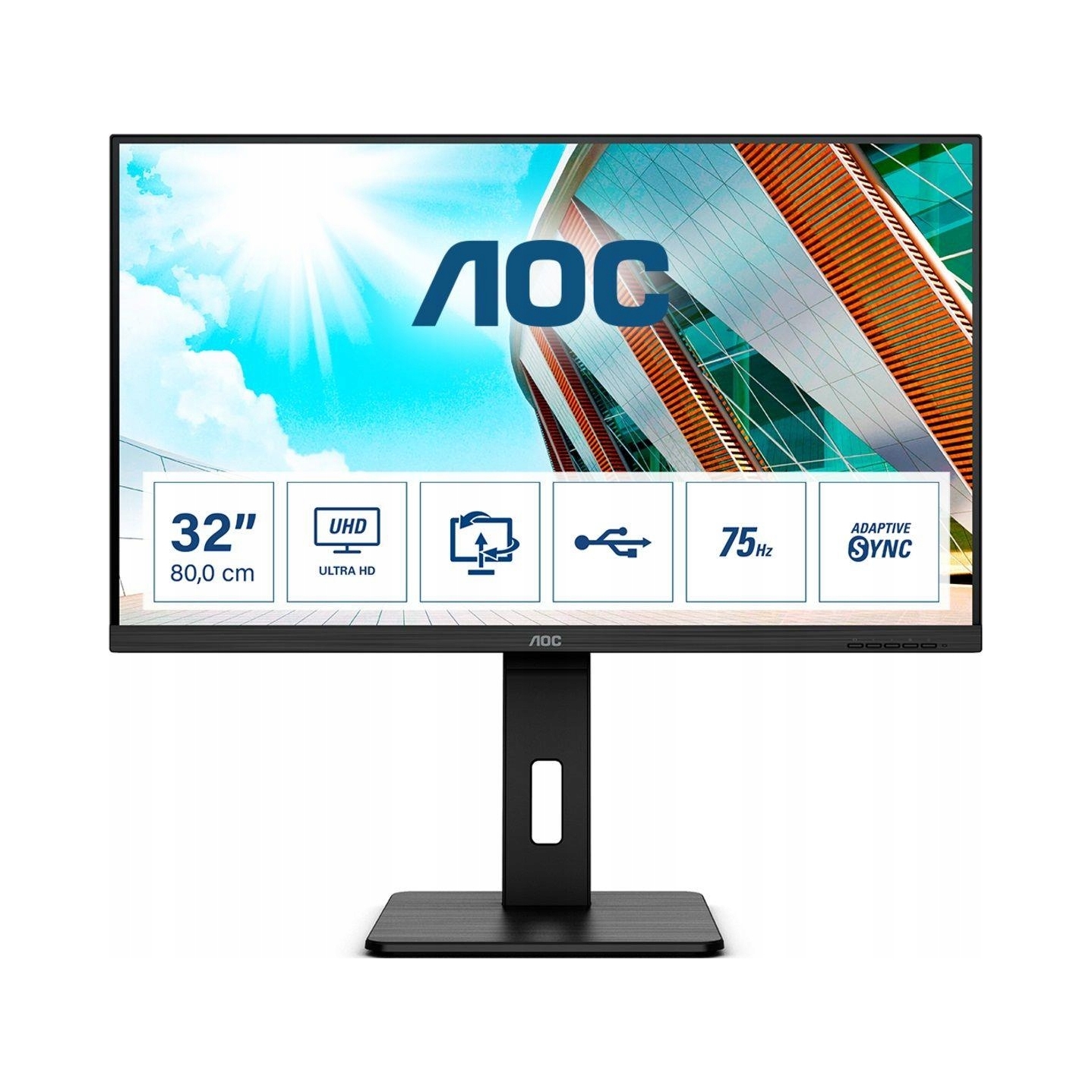 Led Monitor Aoc U32P2 31,5" 3840 x 2160 px Va