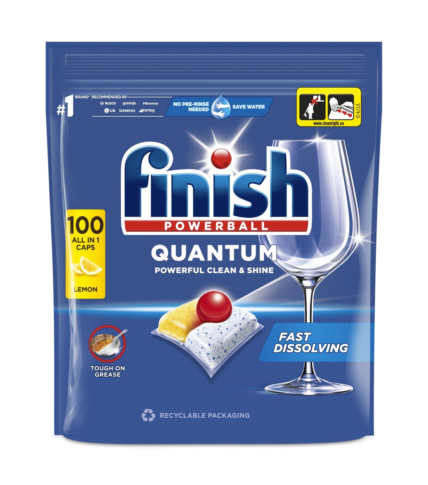 Levně Finish Quantum Lemon tablety do myčky 100ks