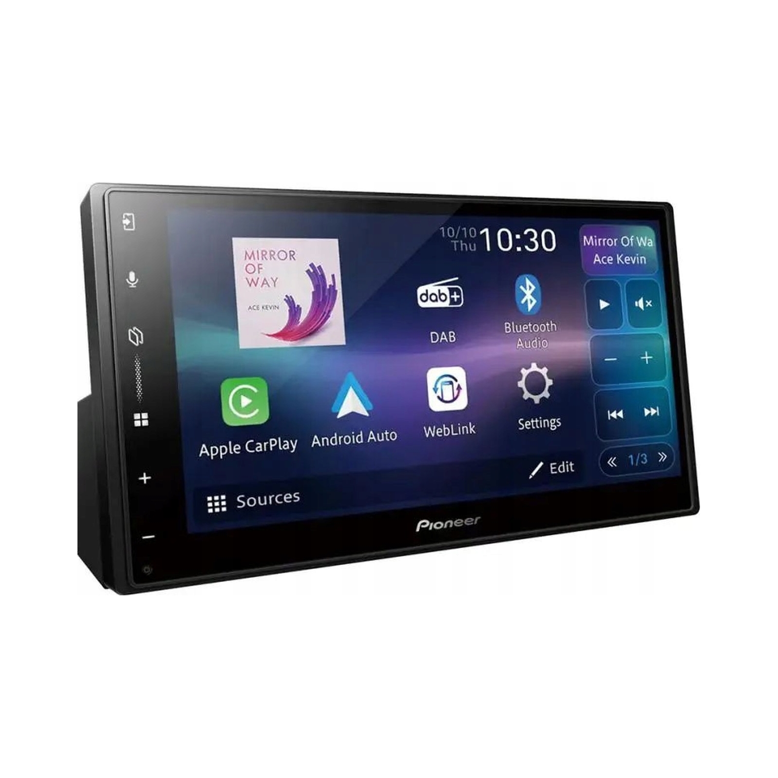 2DIN Autorádio Bluetooth Wi-Fi CarPlay Android Pioneer SPH-DA77DAB