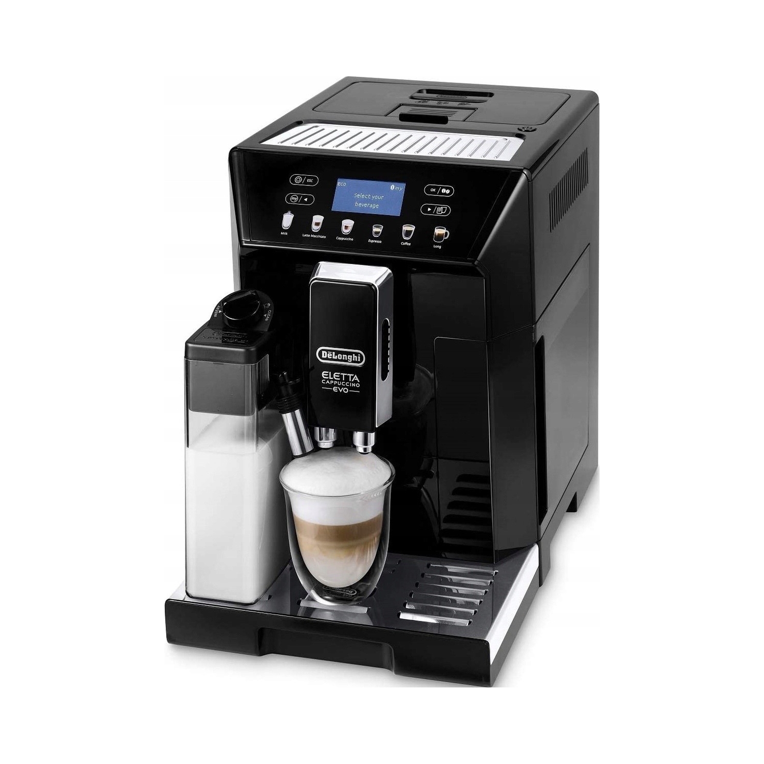 Ekspres do kawy ciśnieniowy De'Longhi Eletta Evo Ecam 46.860.B 1450W czarny