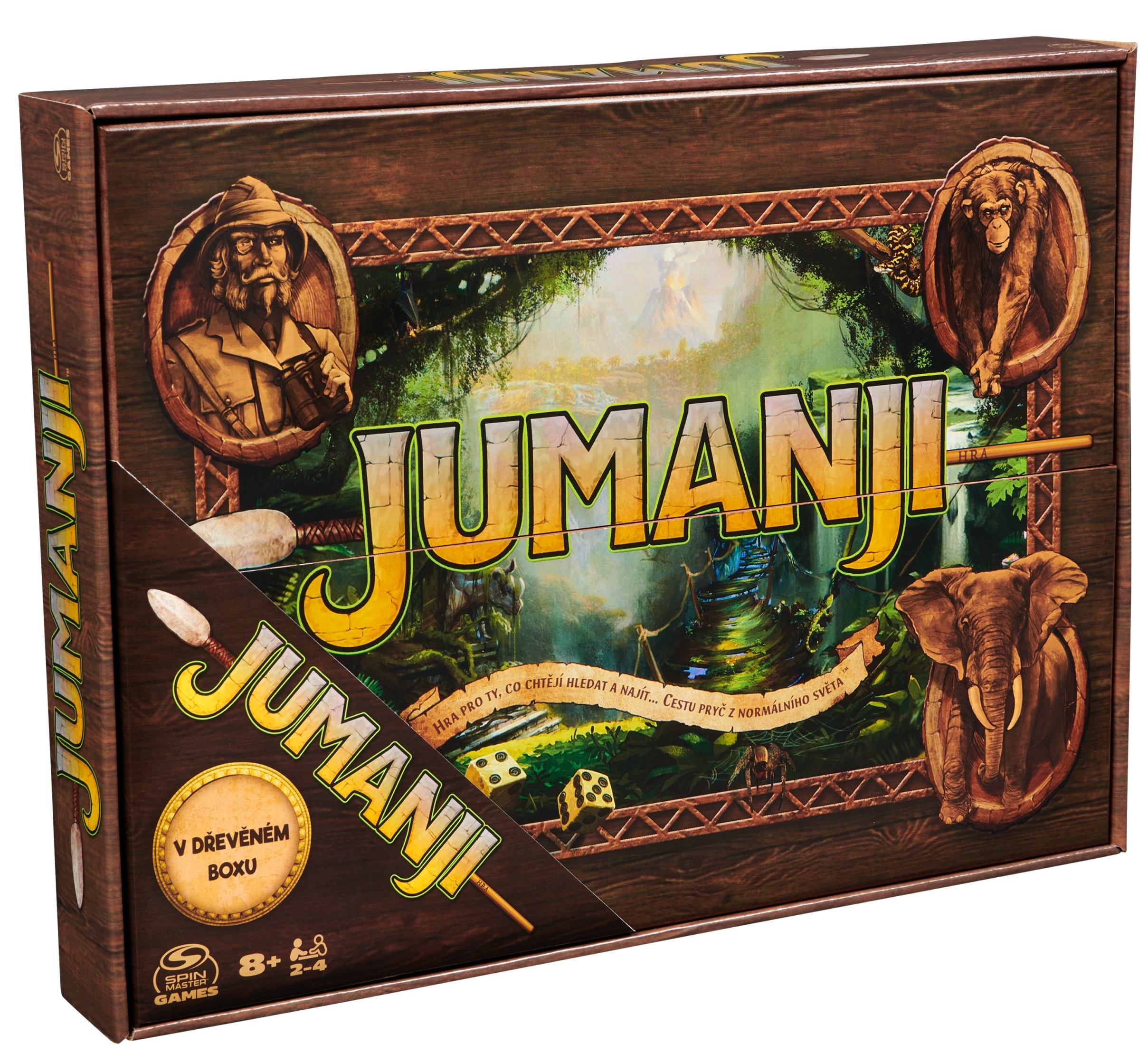 Desková hra Spin Master Jumanji dřevěná edice CZ