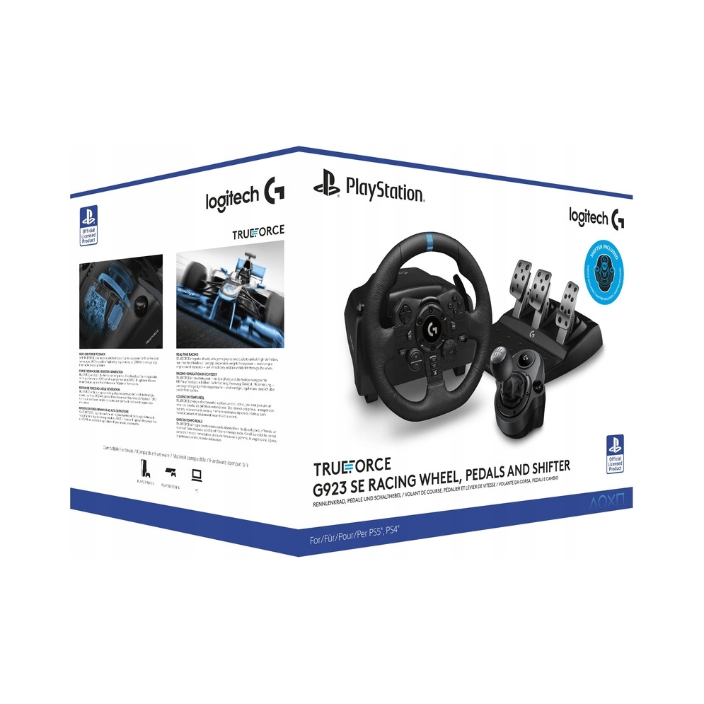 Kierownica Logitech G923 SE Shifter Combo z pedałami PS5 / PS4 / PC