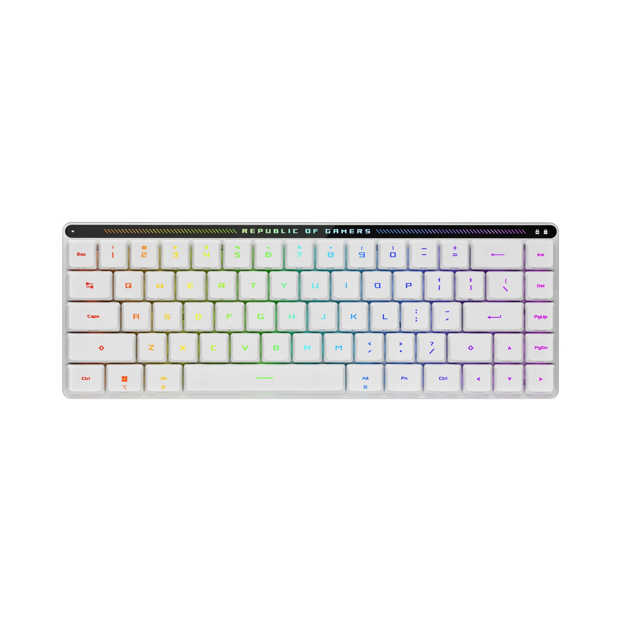 Klávesnica Asus Rog Falchion Rx Mechanická Bezdrôtová Strieborná