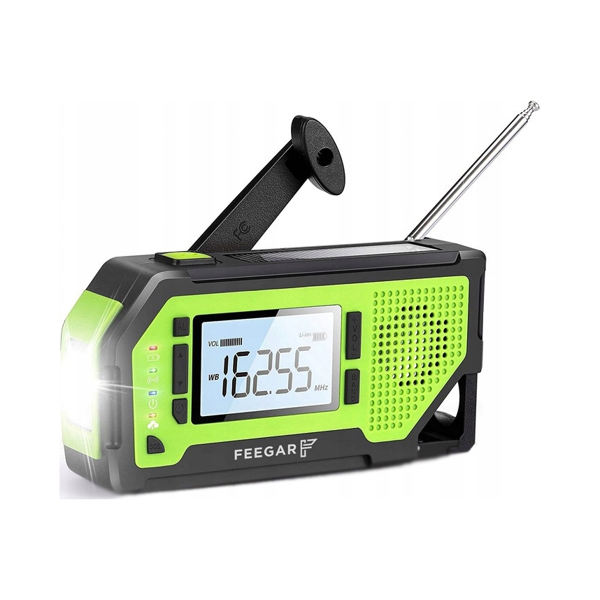 Feegar Oze Pro Fm rádio na prenosné batérie solárne 2000 mAh baterka
