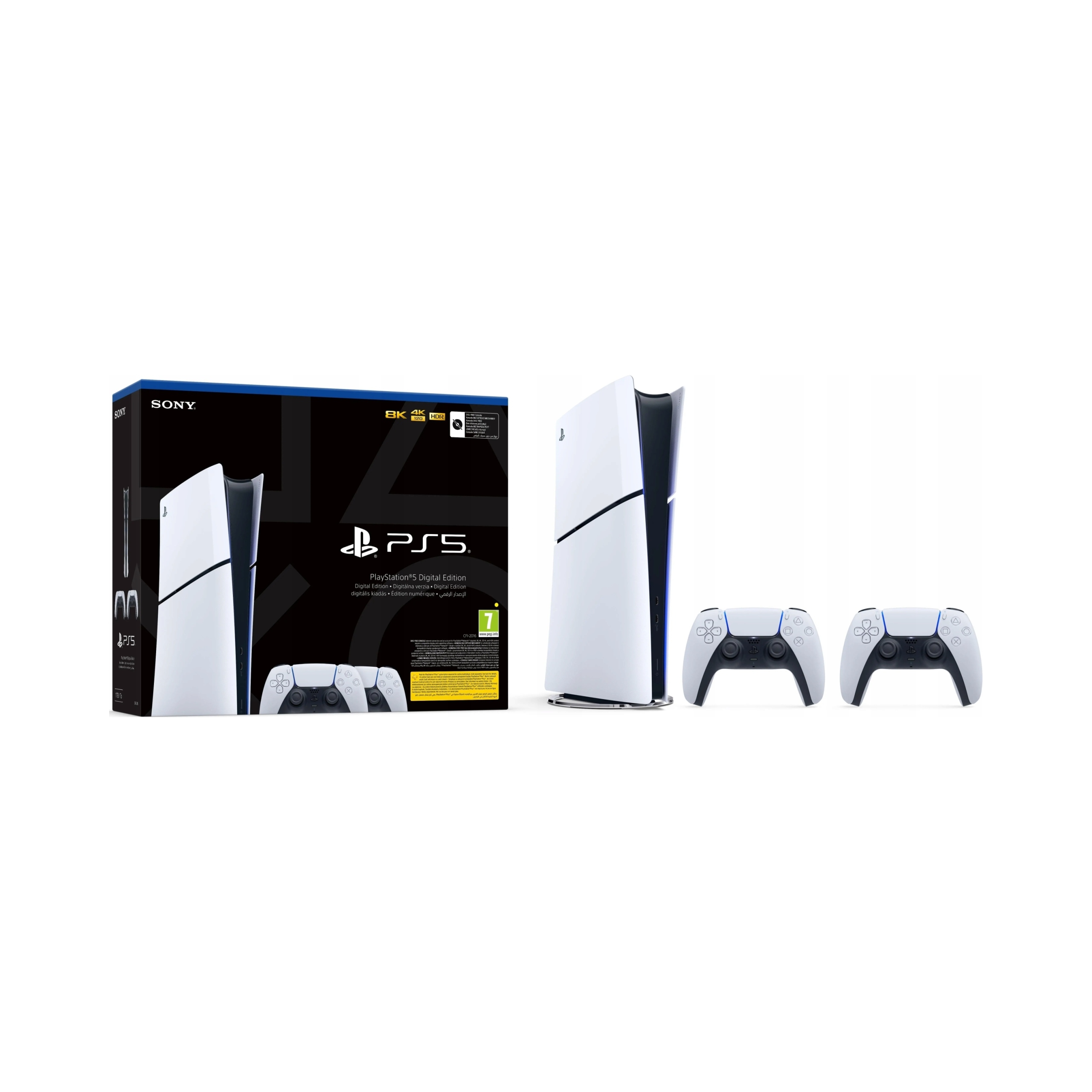 Konsola Sony PlayStation 5 Digital Slim PS5 2 Pady DualSense