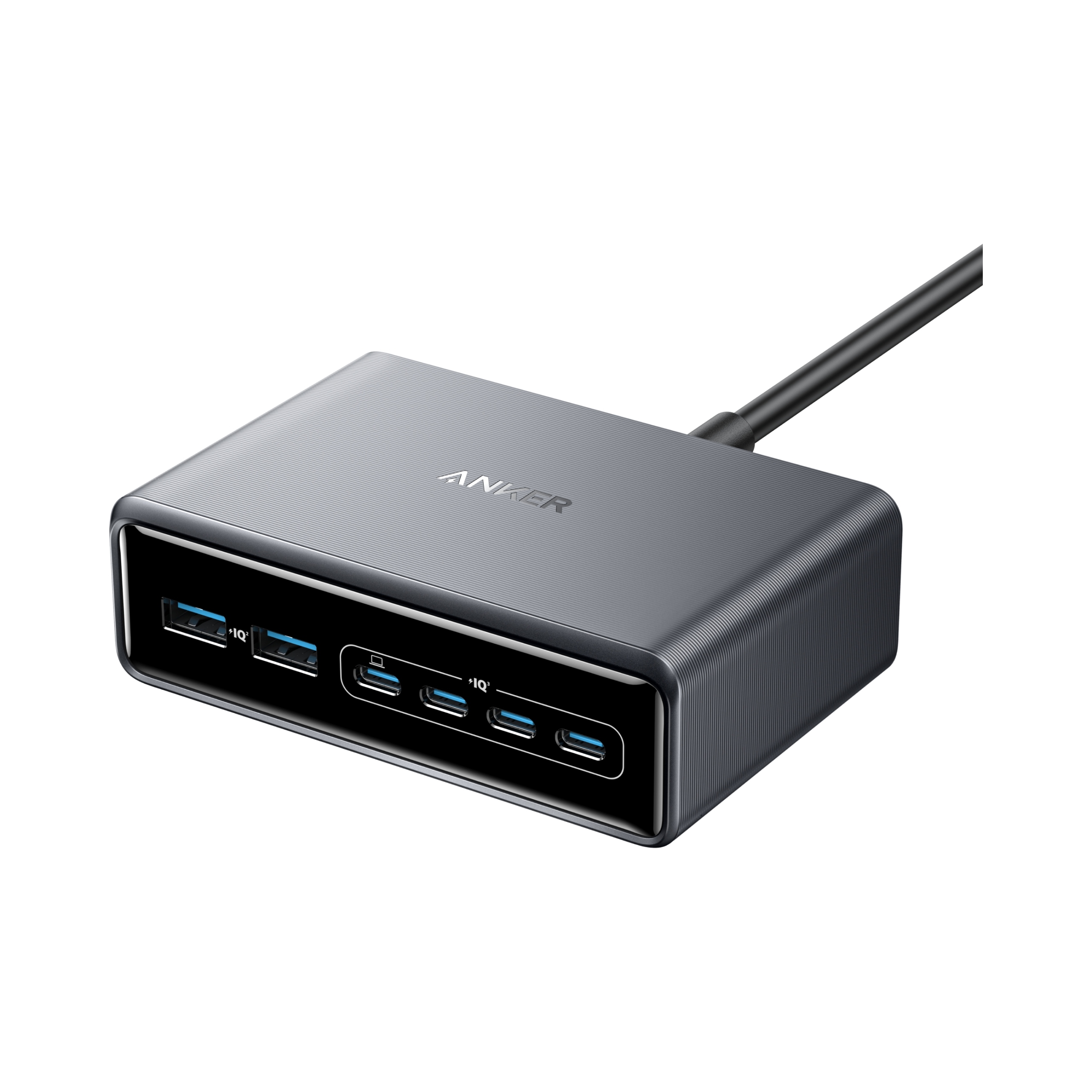 Nabíjačka Anker Prime GaN 2x Usb-a 4x Usb-c Pd 200W čierna