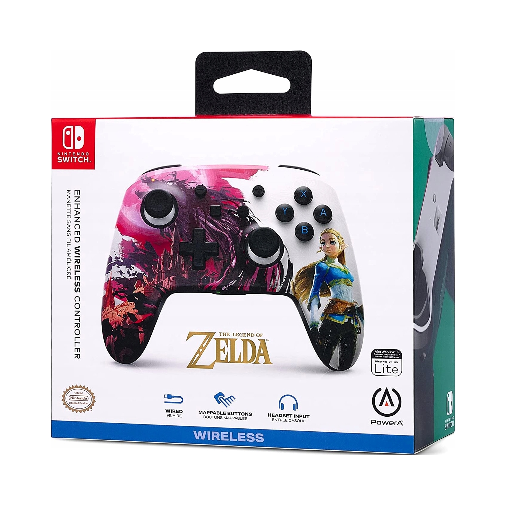 PowerA SWITCH Pad bezprzewodowy Enhanced Zelda Blood Moon