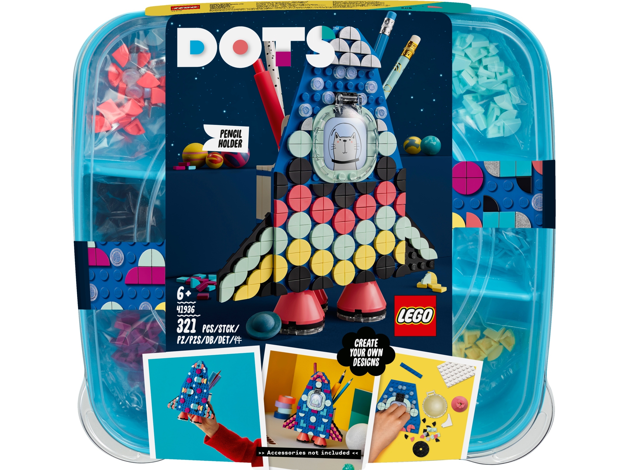 

Lego Dots Pojemnik Na Długopisy Rakieta 41936